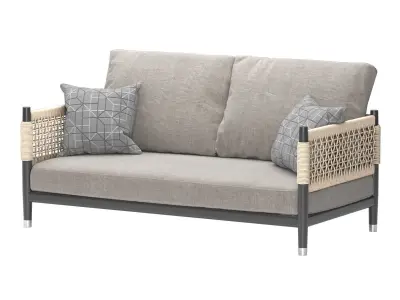 Contemporary Minimalist Sofa 3D model