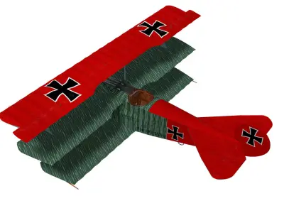 Fokker Dr I 3D model