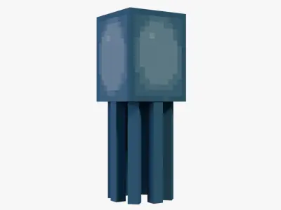 Minecraft Squid Low-poly 3D model