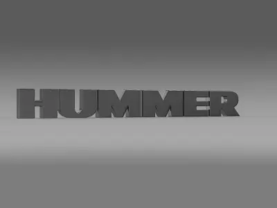 Hummer logo 3D model