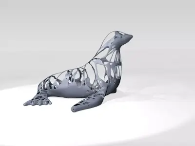 Seal Dust Voronoi 3D model