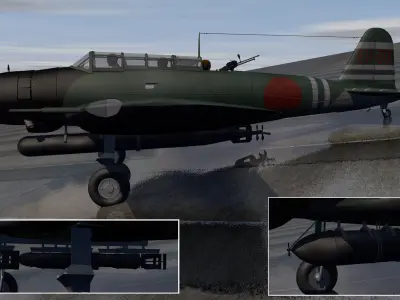Nakajima B5N2 Kate 3D model