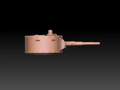 T35 Tank Turrets ROYALTY FREE VERSION 3D print model