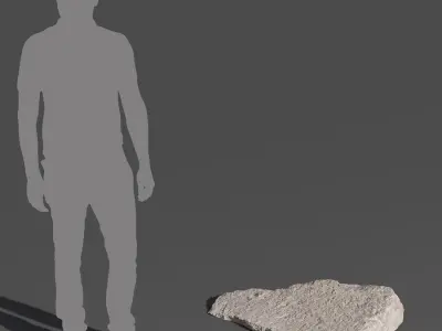  Small Flat Beach Rock Model 