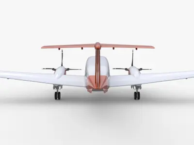 Beechcraft King Air Navy Edition 3D model