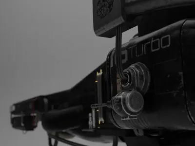 Blender sci fi spaceship 3D model