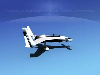 Rutan Long-EZ V02 3D model