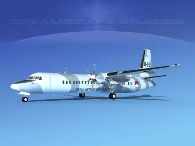 Fokker F-60 Royal Netherlands Air Force 2 3D model