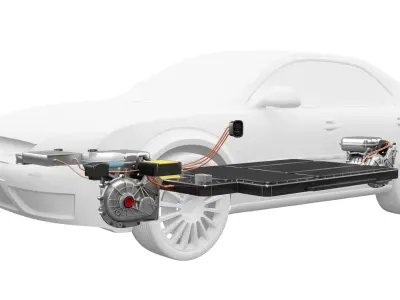 X-ray Electric Car System 3D model