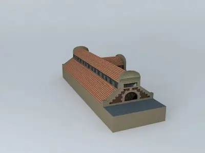 Berck Beach Fish of Covered Market Free 3D model