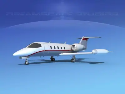 Gates Learjet 35 V05 3D model