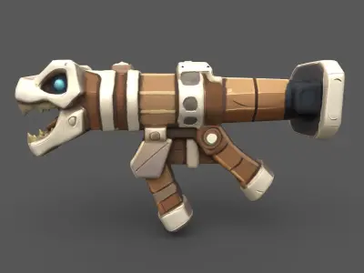 Prehistoric Howler Launcher- Stylized 3D Model Low-poly 3D model