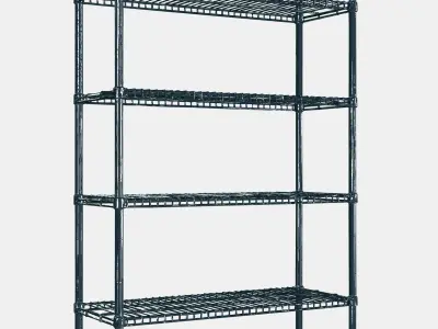 OMAR 1 shelf section 1 Low-poly 3D model