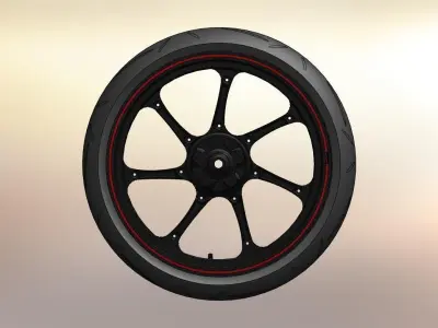 New 17 Front Wheel Free 3D model