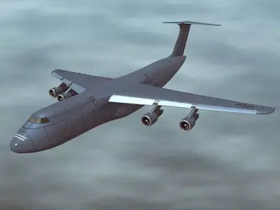 Lockheed Galaxy C5 military aircraft 3D model