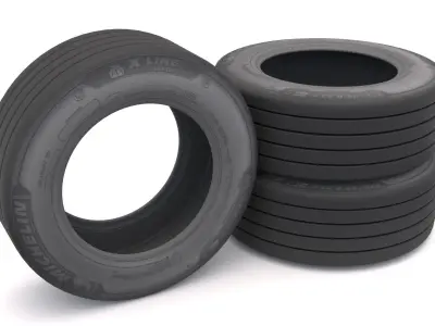 Michelin Wheel Tire 3D model