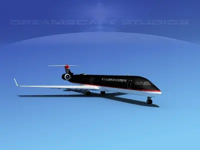 Bombardier CRJ900 US Air Express 3D model