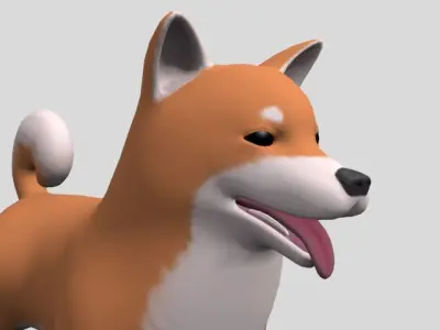 DOG -Shiba dogs Free 3D model