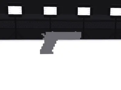 game ready low poly pistol Free low-poly 3D model