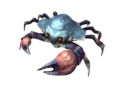Rigged Crab 3D model