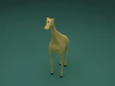 Low Poly Giraffe Low-poly 3D model