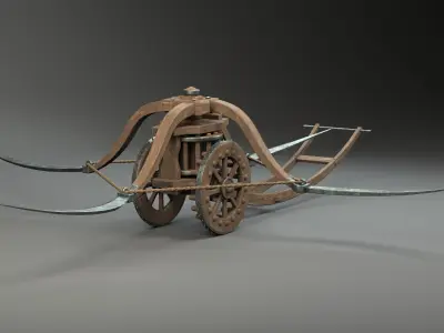 Da Vinci Scythe chariot 3D model