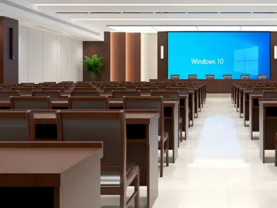 Office Interior with Conference Room 3D model
