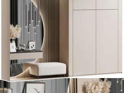 Hallway Set N1 3D model