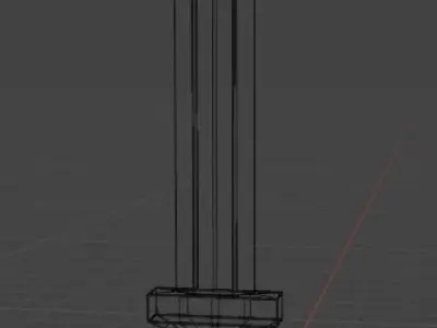 Low-Poly Knife sword Low-poly 3D model