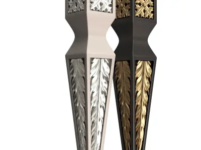 Furniture Leg Low-poly 3D model
