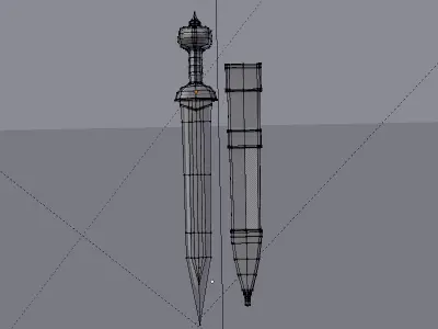 3D Model Roman Sword Gladius Free 3D model