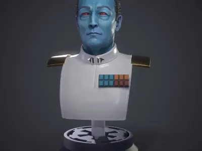 Grand Admiral Thrawn - Bust 3D print model