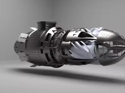 Racer engine 3D model