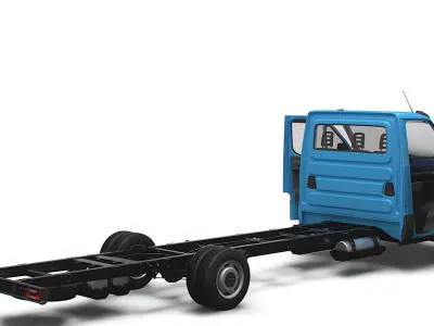 Iveco Daily Single Cab HQ Interior L6 Chassis 2023 3D model