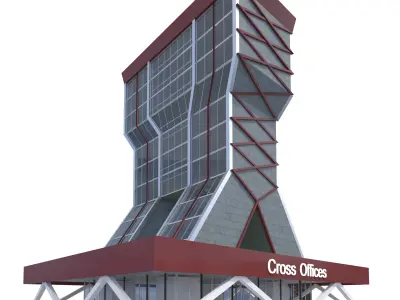 Commercial Building-019 Office Tower 3D model