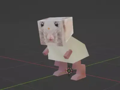 rata poligonal epic backflip Free 3D model