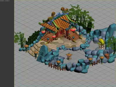 Park rockery 3D model