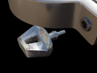 Leg Shackles And Ball Shackle Cuff Low-poly 3D model