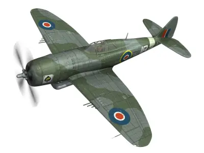Republic P-47D Thunderbolt MK I - HD154 3D model