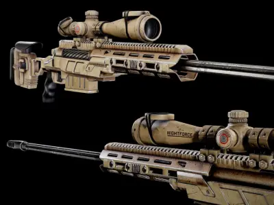 TAC 50 Macmillan Game ready Low-poly 3D model