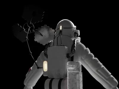 Explorer Astronaut Model Free 3D model