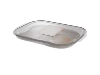 Deli sausages Cooked Turkey Breast Low-poly 3D model