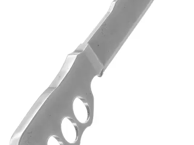 battle knife v11 3D model