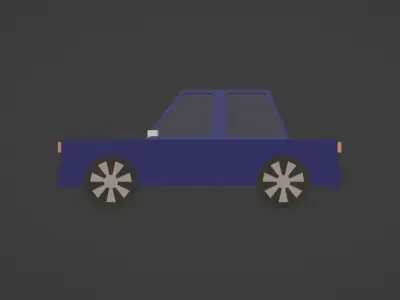 Low Poly Car Free low-poly 3D model