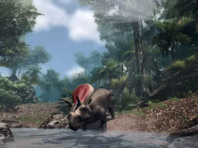 Torozaur Jurassic Dinosaur Low-poly 3D model