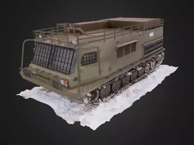 All terrain military vehicle 3D model