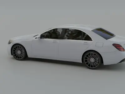 Mercedes-Benz S-Class W222 Free low-poly 3D model
