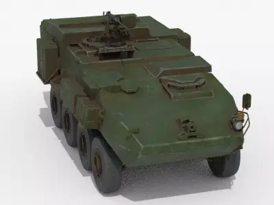 Armored Vehicle Low-poly 3D model