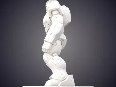Futuristic Sci-Fi Combat Mech PM-572 3D print model