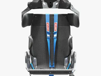 kirkey containment racing seat 3D model